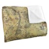 Kids' The Lord Of The Rings Map Of Middle Earth Silky Touch Blanket White 36X58 - 3 of 4