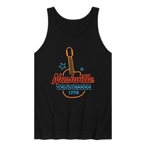 Men's - Instant Message - Nashville Neon Sign Graphic Tank Top - 1 of 3