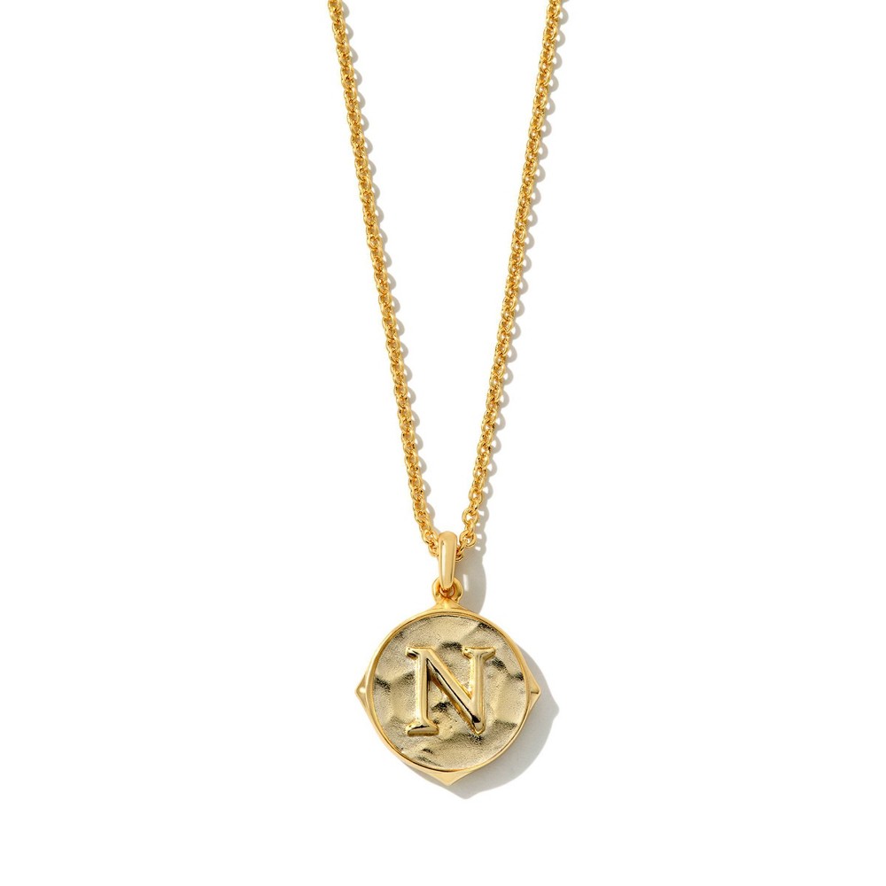 Photos - Pendant / Choker Necklace KENDRA SCOTT Initial "N" Pendant Necklace - Gold N - Gold 