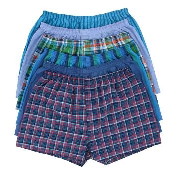 Fruit of the Loom Men's Big and Tall Tartan Boxers Assorted (6 Pack)