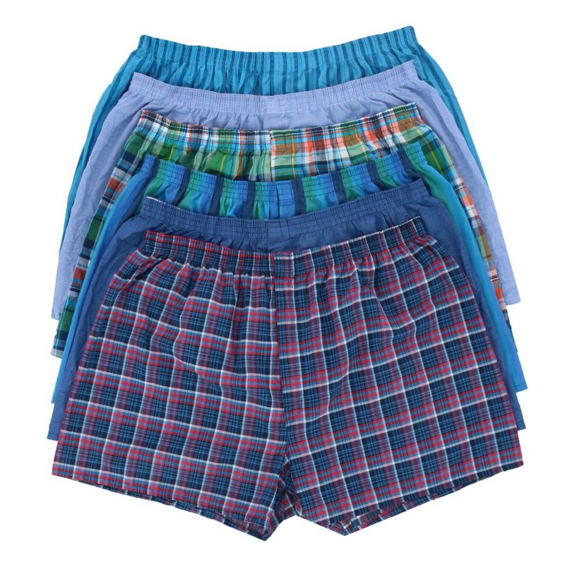 Fruit of the Loom Men's Big and Tall Tartan Boxers Assorted (6 Pack), 1 of 4