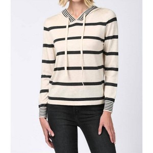 Women's STRIPPED HOODIE - Fate - 1 of 2