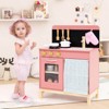 Safstar Play Kitchen for Kids with Door Curtain, Stoves Sink & Oven Cookware Accessories - 3 of 4