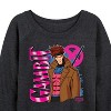 Women's - Marvel - X-Men Gabmit With Logo Lightweight French Terry Wide Neck Long Sleeve Shirt - 2 of 4