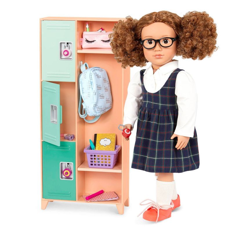 Our Generation Classroom Cool School Locker Accessory Set for 18&#34; Dolls, 3 of 13