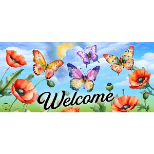 Briarwood Lane Spring Sunshine Butterflies Mini Mat 22x10 Indoor Outdoor For Spring Doormat - 1 of 2