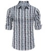 Mens Floral Dress Shirts Long Sleeve Beach Holiday Button Down Party Shirt - 2 of 4