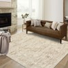 Machine Washable Vintage Floral Distressed Rug 8x10 Stain Resistant Indoor Carpet With Non-Slip Backing Low Pile Floor Cover For Bedroom Playroom - 3 of 4