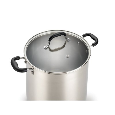 T-fal 12 Quart Stainless Steel Stock Pot with Glass Lid