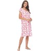 Casual Nights Women's Super Soft Yummy Nightshirt, Short Sleeve Nightgown, Night Dress with Fun Prints & Patterns - 2 of 4