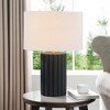 Hudson and Canal 23" Tall Table Lamp with Fabric Shade - 3 of 4