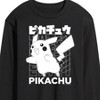 Men's - Pokémon - Pikachu Kanji Long Sleeve Graphic T-Shirt - 2 of 4