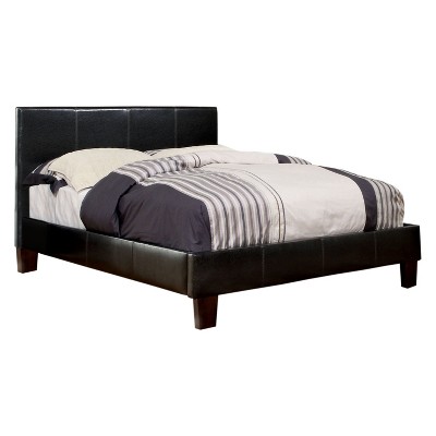 Lizsa Leatherette Upholstered Eastern King Bed Espresso - HOMES: Inside + Out