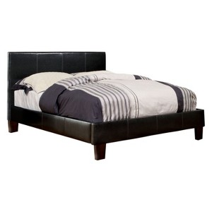 Frank Leatherette Upholstered Full Bed Espresso - ioHOMES, Brown