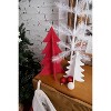 carol & frank Flocked Red Tree Figurine Set of 2 - 2 of 4
