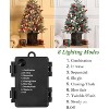 3Ft Prelit Artificial Christmas Tree with 78 Warm LED Frost Lights, 8 Mode, Decor for Home - 4 of 4