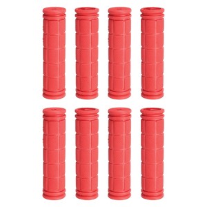 Unique Bargains Rubber Non-Slip Mushroom Bike Fit 7/8" Handlebar Grips 4.53" 4 Pairs - 1 of 4