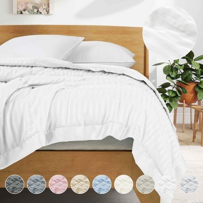 Peace Nest Hotel Quality Luxury All Season Jacquard Soft Bed Blanket with Satin Trim, Cozy and Warm