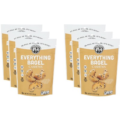 Pears Snacks Cashews Everything Bagel - Pack of 6 - 4 oz