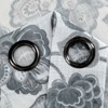 Kate Aurora Key West Summery Floral 2 Pack Grommet Top Sheer Curtain Panels - 4 of 4