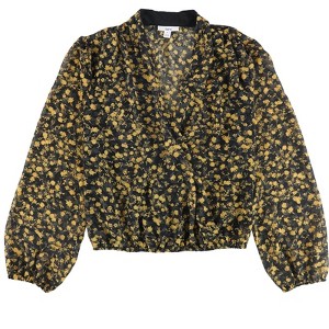 bar III Womens Printed Top Floral Pullover Blouse - 1 of 2