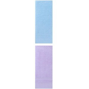 REGALWOVEN 2 Pack Solid Striped Bathroom Hand Towels for Hand, Face 14" x 30" - 1 of 4