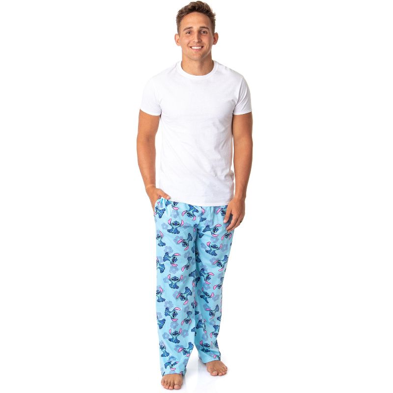 Disney Adult Lilo And Stitch Aloha Flower Stitch Pajama Lounge Pants, 3 of 7