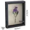 Americanflat Front Opening 11x14 Shadow Box Frame with Shatter-Resistant Glass, Silhouette Collection, Shadow Box Display Case for Tabletop, Black - 2 of 4