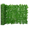 vidaXL Balcony Privacy Screen with Green Leaves 236.2 in.x29.5 in. - 2 of 4
