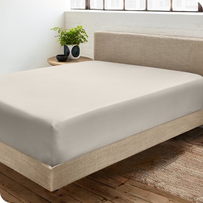 400 Thread Count Organic Cotton Sateen Fitted Sheet by Bare Home