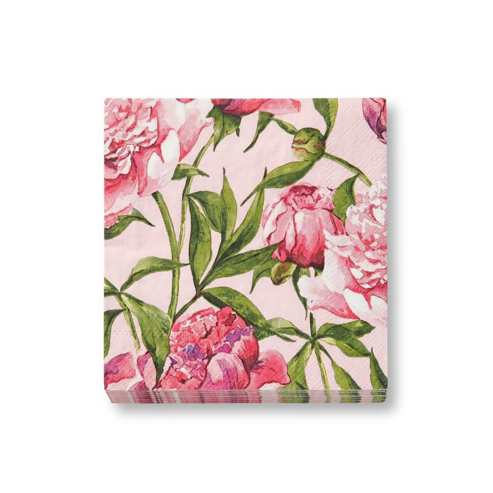 OMG! IT'S PAPER 20ct Lunch Paper Napkins Pink Peony Floral