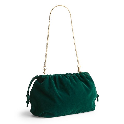 Vera Bradley Women's Velvet Taber Dumpling Bag Sea Moss