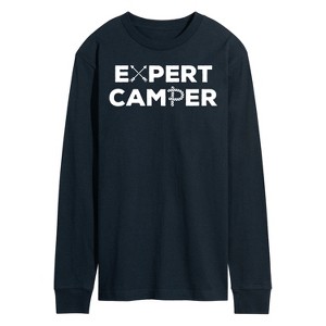 Men's - Instant Message - Camping Long Sleeve Graphic T-Shirt - 1 of 4