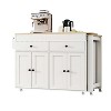PAGED 74.5" Kitchen and Dining Room Cabinets, Rolling Kitchen Island on Wheels with Spice Rack and 2 Drawers, 4 Door Cabinet, for Dining Room - 4 of 4