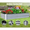 Gulches Silver Galvanized Raised Planter, 6x3x1ft - Ideal Outdoor Garden Bed for Fruits, Veggies and Flowers - 2 of 4