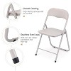Folding Chairs with Cushion, Outdoor & Indoor Event Portable Metal Folding Chairs with Non-Slip Feet Pads Stackable Chairs - 4 of 4