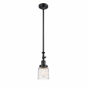Bell - 1 Light Stem Hung Tiltable Mini Pendant In Industrial Style-14 Inches Tall and 5 Inches Wide - 1 of 1