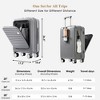 YONWAY 2 Piece Carry on Luggage Set,Front Opening 20-inch Carry-on Luggage and Expandable Travel Bag, With USB Port, Cup Holder, Back to School Use - 3 of 4
