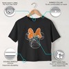Girls Mickey & Friends Orange Bow Cropped T-Shirt - 3 of 4