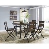 Signature Design by Ashley Set of 2 24" Kavara Counter Height Barstools Metal Acorn: Farmhouse Style, Hardwood Frame - 3 of 4