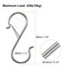Unique Bargains Metal Anti-rust Coating Safety Buckle S-shaped Hooks and Hangers 12 Pcs - 2 of 4