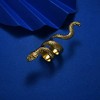 SOHI Women's Gold Snake Cocktail Ring - 2 of 3
