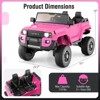 Costway 24V 2 Seater Ride on Car for Kids Licensed Toyota LC250 Ride on Truck with Remote Black/Gray/Navy/Pink/Red - 3 of 4