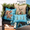 The Lakeside Collection Wildlife Explorer Embroidered Accent Pillows - Mama Bear - 3 of 4
