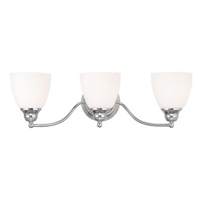 Livex Lighting Somerville 3 - Light Vanity in  Polished Chrome