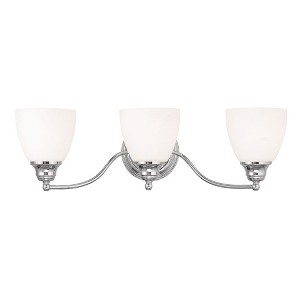 Livex Lighting Somerville 3 - Light Vanity in  Polished Chrome - 1 of 1