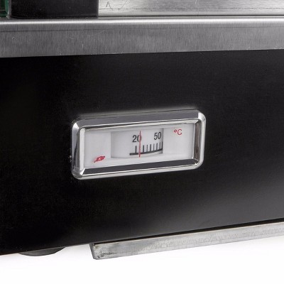 Barton Black Steel 27" Countertop Buffet Food Warmer Display Case