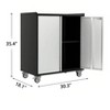 Coucheta Garage Storage Cabinets - Heavy-Duty Metal Lockers with Adjustable Shelves, Rolling on Lockable Wheels for Workshop & Home - 2 of 4