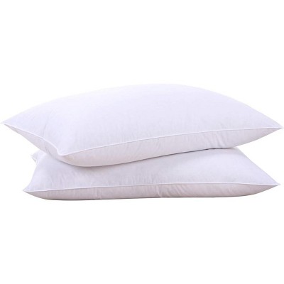 Aghana Digitals Goose Feathers and Down Pillows Set of 2, Standard Size