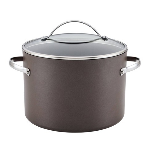 Anolon Advanced Home 10qt Covered Stockpot Onyx : Target